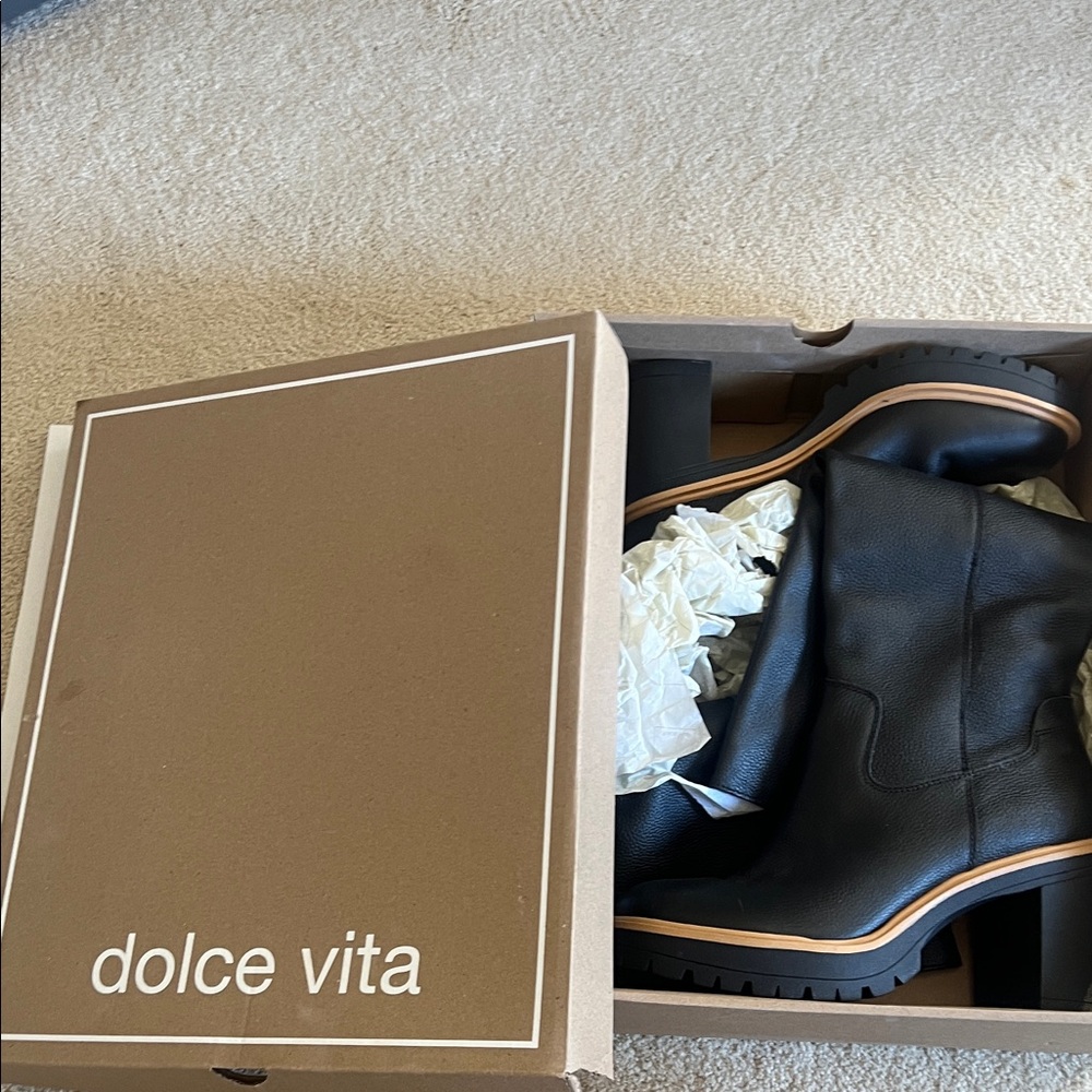 Dolce Vita Black Tall Boots